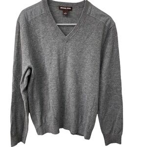Michael Kors Merino Wool Gray Sweater Large